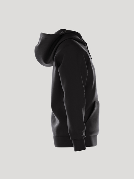 Björn Borg Essential 4 Hoodie i french terry – herr i svart – baksida