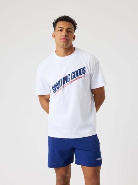 Björn Borg Borg Gym Oversized T-shirt Vit, XXL | Apparel & Accessories - Clothing - Activewear | ModeLejon