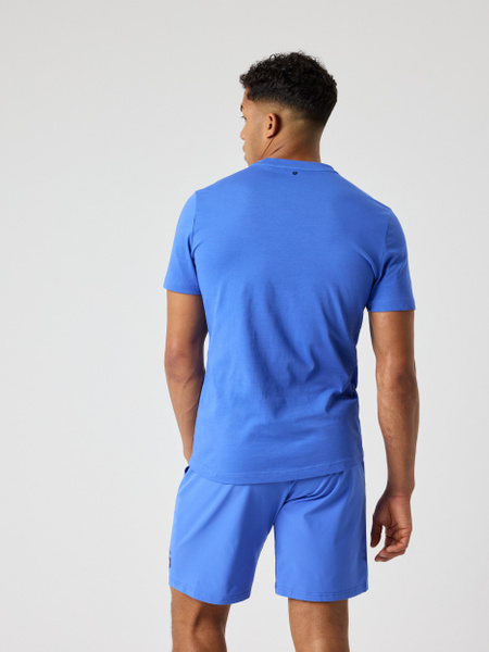 Björn Borg Sports t-shirt herr i blått, bomullsmix – baksida