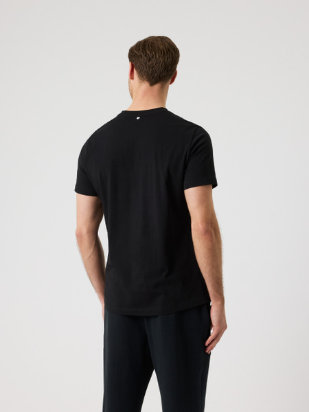 Björn Borg Sports T-shirt i bomullsmix för herr i svart – baksida