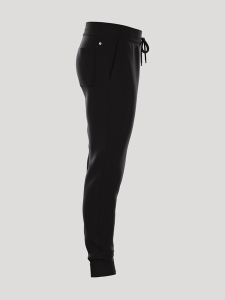 Björn Borg Essential 4 tapered sweatpants herr i svart – baksida