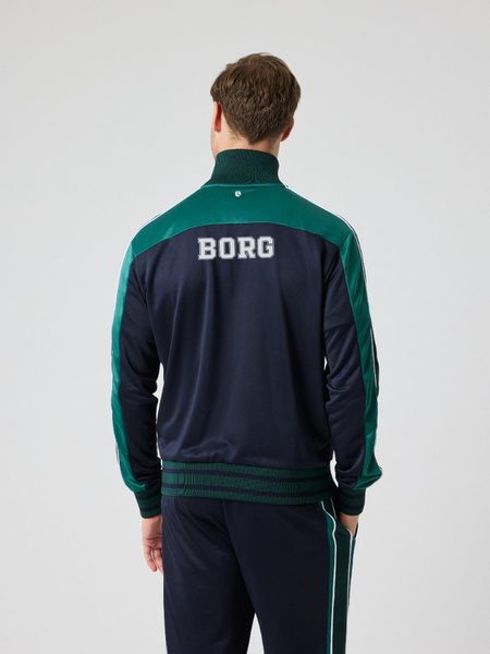 Björn Borg Ace träningsjacka marinblå med retrostil – baksida