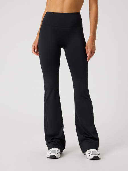 Björn Borg Borg Flare Tights i svart med hög midja – baksida