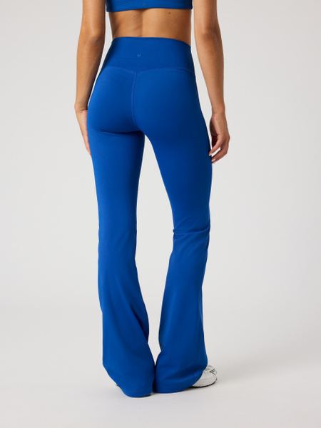 Björn Borg Flare Tights i blått – utsvängda träningstights – baksida