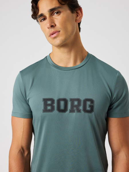 Björn Borg Borg Graphic T-shirt Grön, XXL | Apparel & Accessories - Clothing - Activewear | ModeLejon