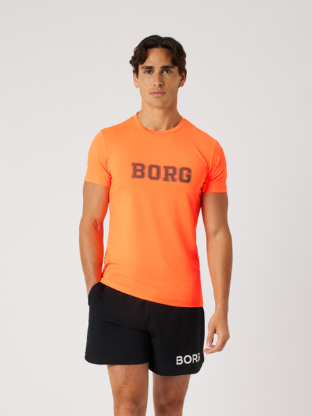 Björn Borg Borg Graphic T-shirt Orange, XXL | Apparel & Accessories - Clothing - Activewear | ModeLejon