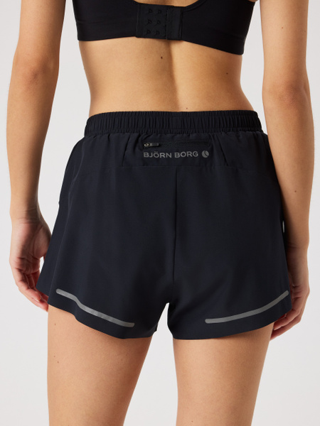 Björn Borg Performance 2-in-1 Shorts – svart med brief – baksida