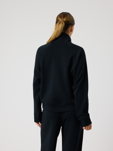 Björn Borg Studio Soft Halfzip Sweatshirt Svart – dam – baksida