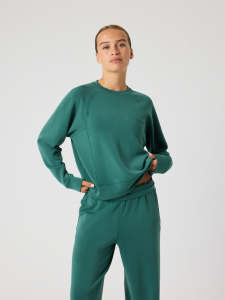Björn Borg Studio Soft sweatshirt i grönt med modal – baksida