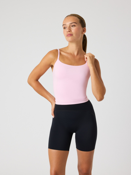 Björn Borg Studio Soft Cropped Tank Top – rosa croppat linne – baksida