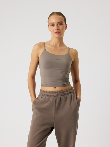 Björn Borg Studio Soft Cropped Tank Top Brun, S