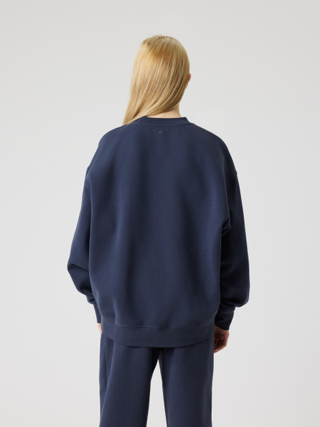 Björn Borg oversized sweatshirt i marinblått för barn – baksida