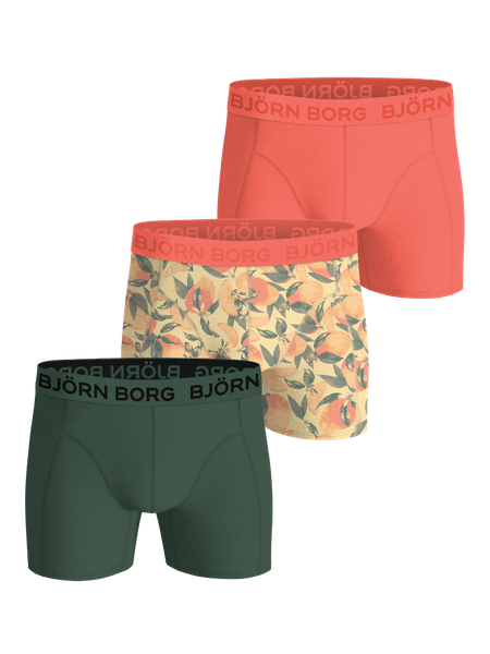 Björn Borg Cotton Stretch Boxers 3-pack Grön, XXL | Apparel & Accessories - Clothing - Underwear & Socks - Underwear | ModeLejon