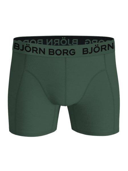 Björn Borg Cotton Stretch boxers 3-pack grön – baksida