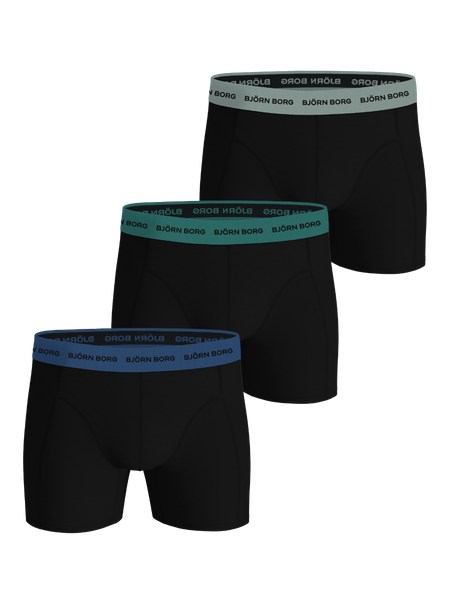Björn Borg Cotton Stretch Boxers 3-pack Svart, XXL | Apparel & Accessories - Clothing - Underwear & Socks - Underwear | ModeLejon