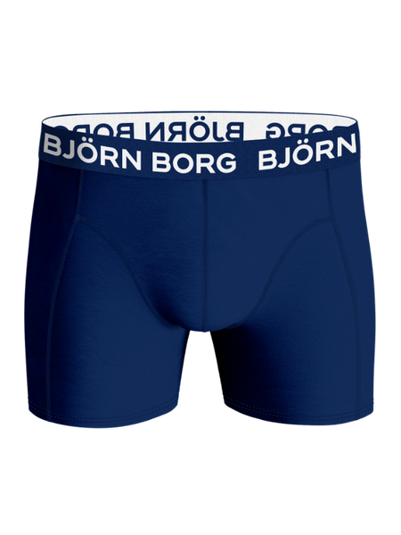Björn Borg Cotton Stretch boxer 5-pack i blått för vardagen – baksida