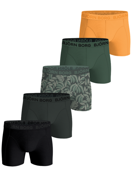 Björn Borg Cotton Stretch Boxers 5-pack Svart, XXL
