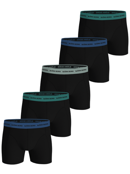 Björn Borg Cotton Stretch Boxers 5-pack Svart, L