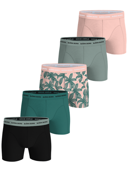 Björn Borg Cotton Stretch Boxers 5-pack Sort, M