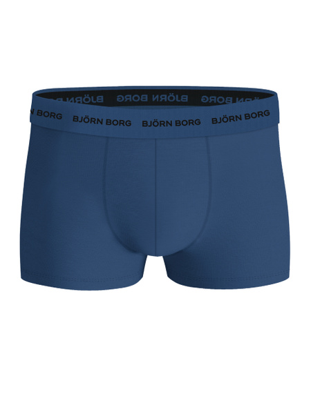 Björn Borg Cotton Stretch trunks 5-pack i mjuk bomull, blå – baksida