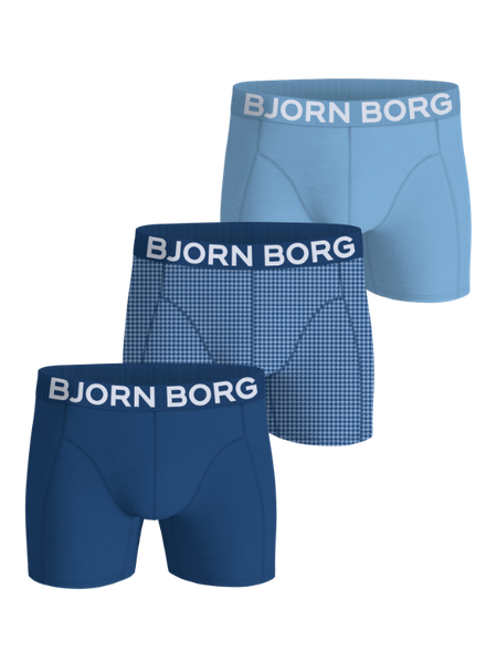 Björn Borg Organic Cotton Stretch Boxers 3-pack Blå, L