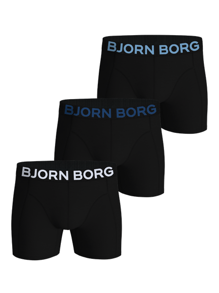 Björn Borg Organic Cotton Stretch Boxers 3-pack Sort, L