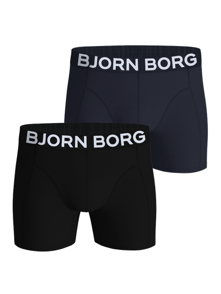Björn Borg Organic Cotton Stretch Boxers 2-pack Svart, XXL | Apparel & Accessories - Clothing - Underwear & Socks - Underwear | ModeLejon