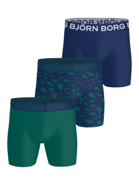 Björn Borg Sports Microfiber Boxers 3-pack Grön, XXL | Apparel & Accessories - Clothing - Underwear & Socks - Underwear | ModeLejon