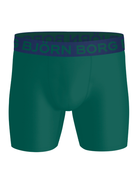 Björn Borg Sports microfiber boxer 3-pack i grönt – baksida