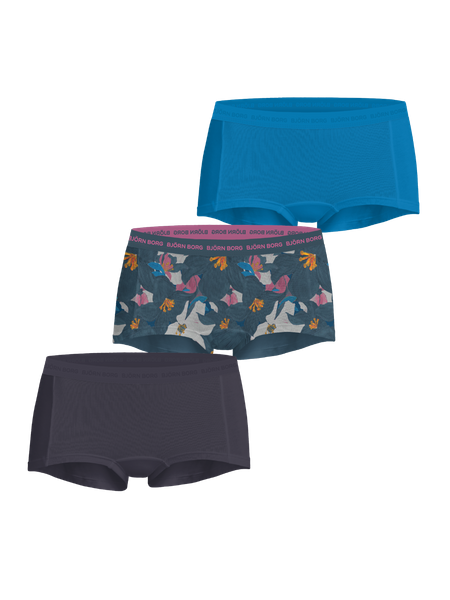 Björn Borg Everyday Cotton Boxer Shorts 3-pack Blå, XXL