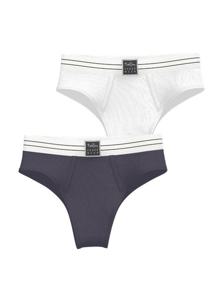 Björn Borg Original Highwaist Briefs 2-pack Grå, XXL | Apparel & Accessories - Clothing - Underwear & Socks - Underwear | ModeLejon
