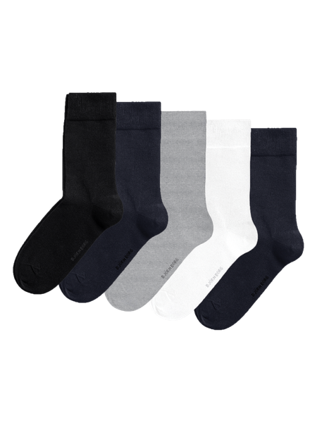 Björn Borg Essential Socks 5-pack Svart, 41-45 | Apparel & Accessories - Clothing - Underwear & Socks - Socks | ModeLejon