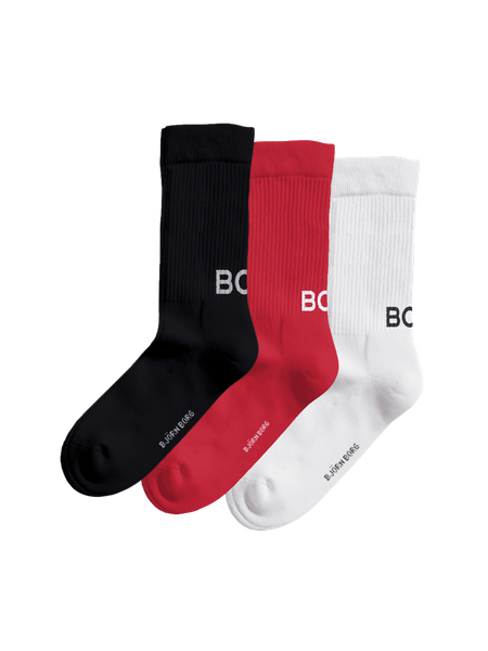 Björn Borg Classic Polyamide Crew Socks 3-pack Svart, 41-45 | Apparel & Accessories - Clothing - Underwear & Socks - Socks | ModeLejon