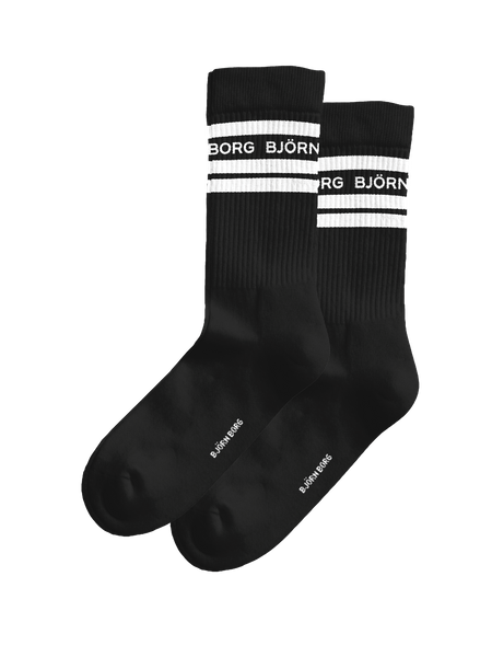 Björn Borg Classic Crew Socks 2-pack Svart, 41-45 | Apparel & Accessories - Clothing - Underwear & Socks - Socks | ModeLejon