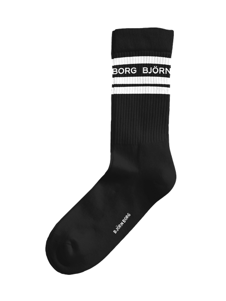 Björn Borg Classic crew-strumpor 2-pack i svart – baksida