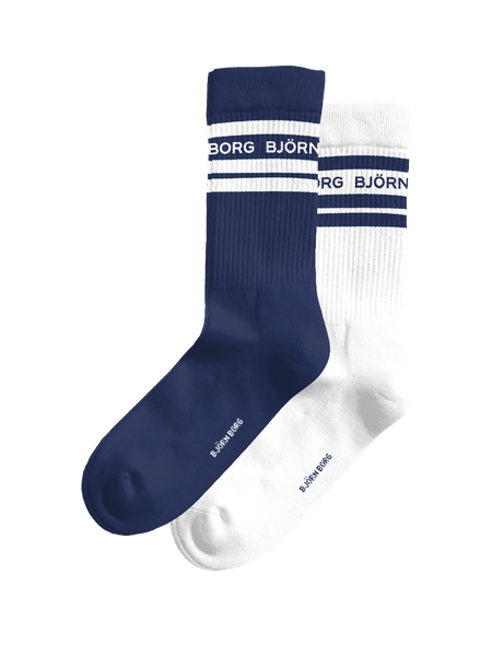 Björn Borg Classic Crew Socks 2-pack Multi, 41-45 | Apparel & Accessories - Clothing - Underwear & Socks - Socks | ModeLejon