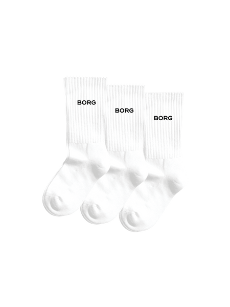 Björn Borg Essential Crew Socks 3-pack Vit, 31-35 | Apparel & Accessories - Clothing - Underwear & Socks - Socks | ModeLejon