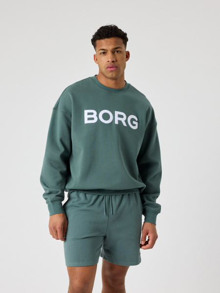 Björn Borg Borg Oversized Logo Sweatshirt Grön, XXL | Apparel & Accessories - Clothing - Shirts & Tops | ModeLejon
