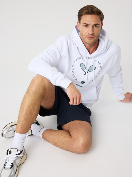 Björn Borg Borg Classic Print Hoodie Vit, XXL