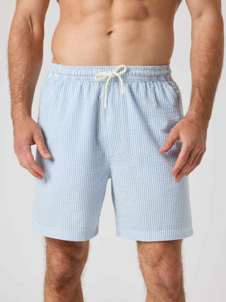 Björn Borg Borg Seersucker Resort Shorts Blå, XXL | Apparel & Accessories - Clothing - Shorts | ModeLejon