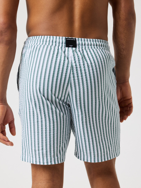 Björn Borg Seersucker resortshorts i grönt, herr – baksida
