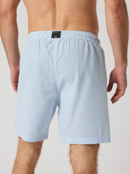 Björn Borg Seersucker Resort Shorts i blått för herr – baksida