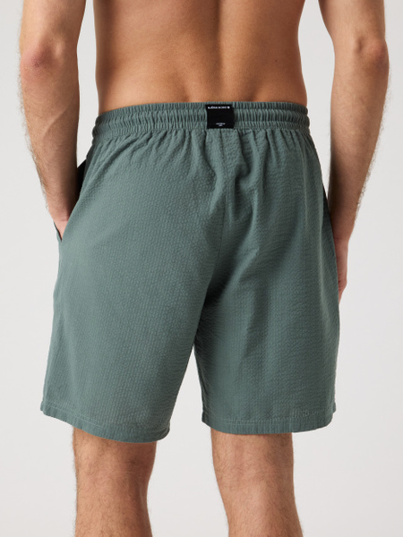 Björn Borg seersucker resortshorts för herr, grön – baksida