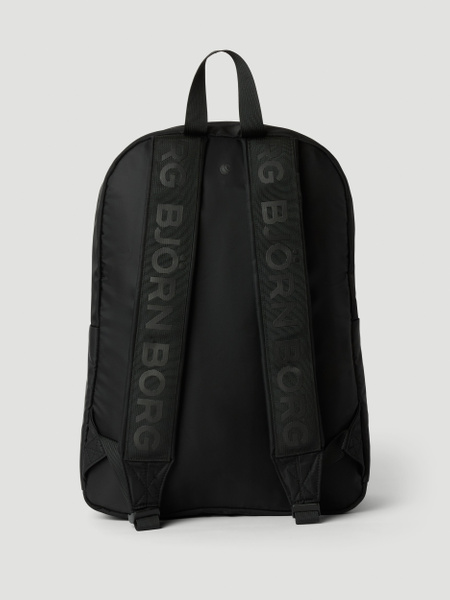 Björn Borg Classic ryggsäck 19L med laptopfack – svart – baksida