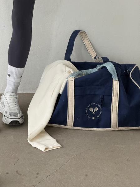 Björn Borg Ace Canvas Sports Bag (Blue Depths)