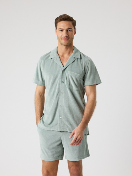 Björn Borg Borg Toweling Pool Shirt Grön, XXL | Apparel & Accessories - Clothing - Shirts & Tops | ModeLejon