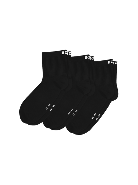 Björn Borg Sports Mid Ankle Socks 3-pack Svart, 43-46 | Apparel & Accessories - Clothing - Underwear & Socks - Socks | ModeLejon