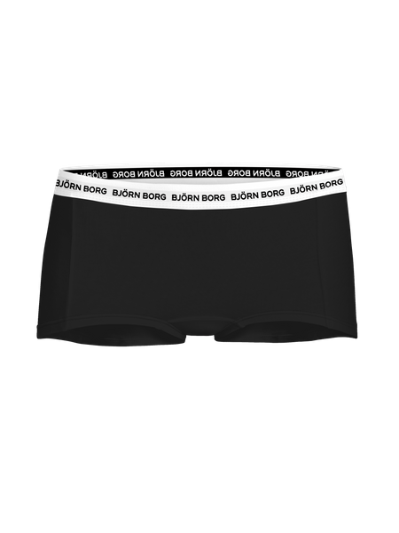 Björn Borg boxershorts med logga – 3-pack svart, kort ben – baksida