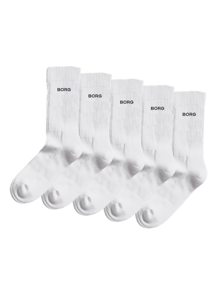 Björn Borg Essential Crew Socks 5-pack Vit, 43-46 | Apparel & Accessories - Clothing - Underwear & Socks - Socks | ModeLejon