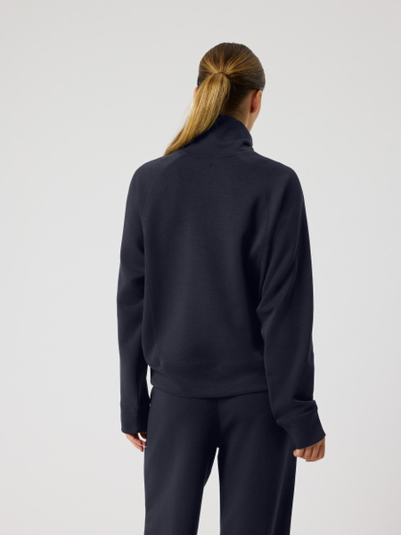 Björn Borg Studio half zip-tröja i TENCEL™ Modal, marinblå – baksida